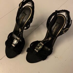 Dolce Gabbana Jewel T Strap heels